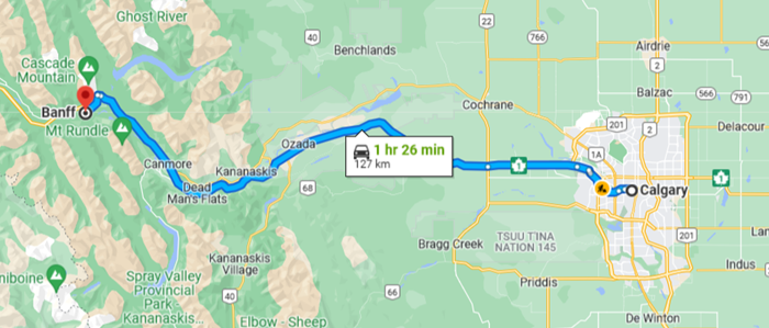 Calgary to Banff