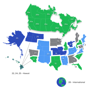 Region Map Color Icon 300 x 300