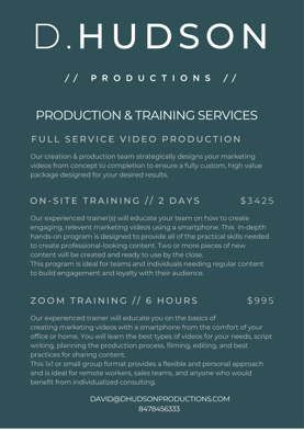 DHP - Production & Training Services