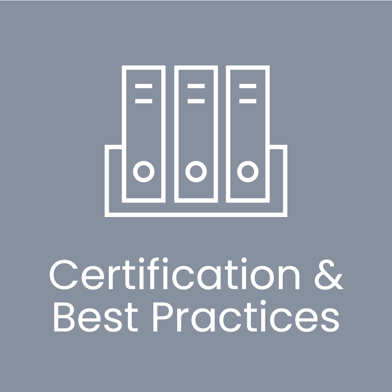 Certification & Best Practices